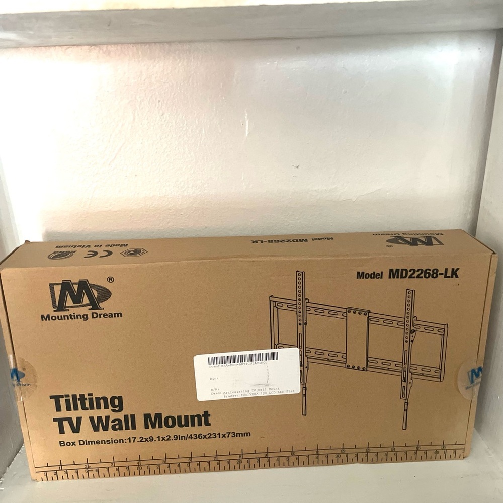 Mounting Dream Tilt TV Wall Mount Bracket for Most 37-70 Inches TVs, TV Mount